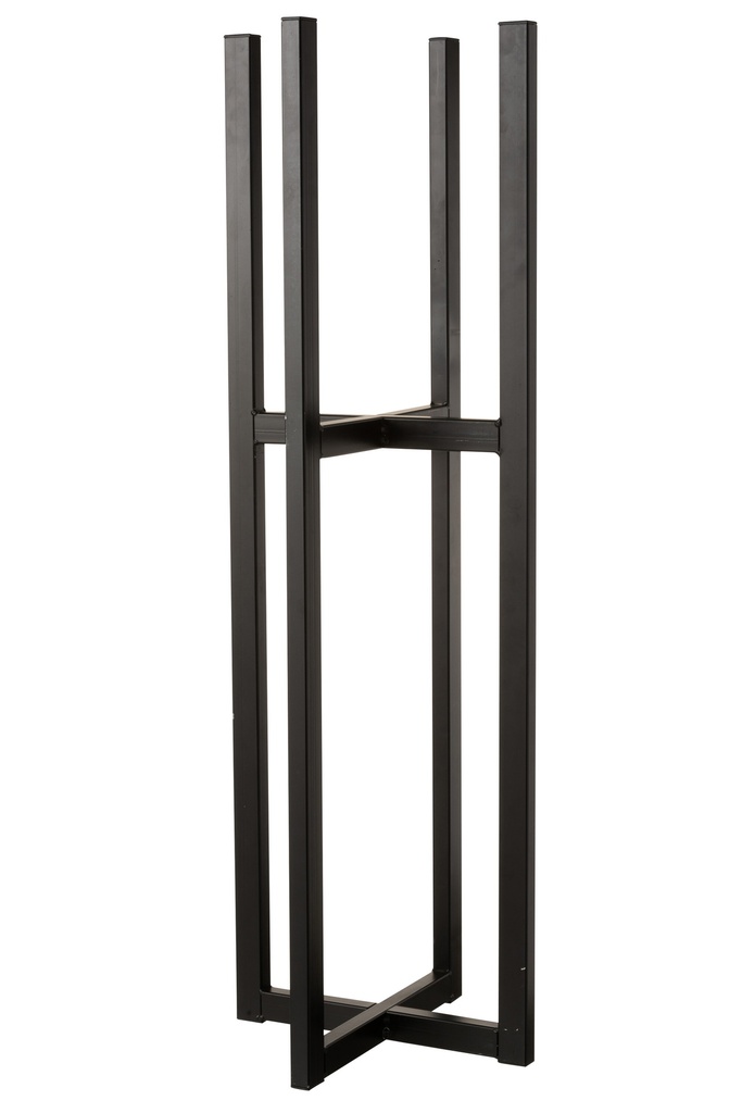 [1193] Pied pour pot de fleurs/panier en métal noir