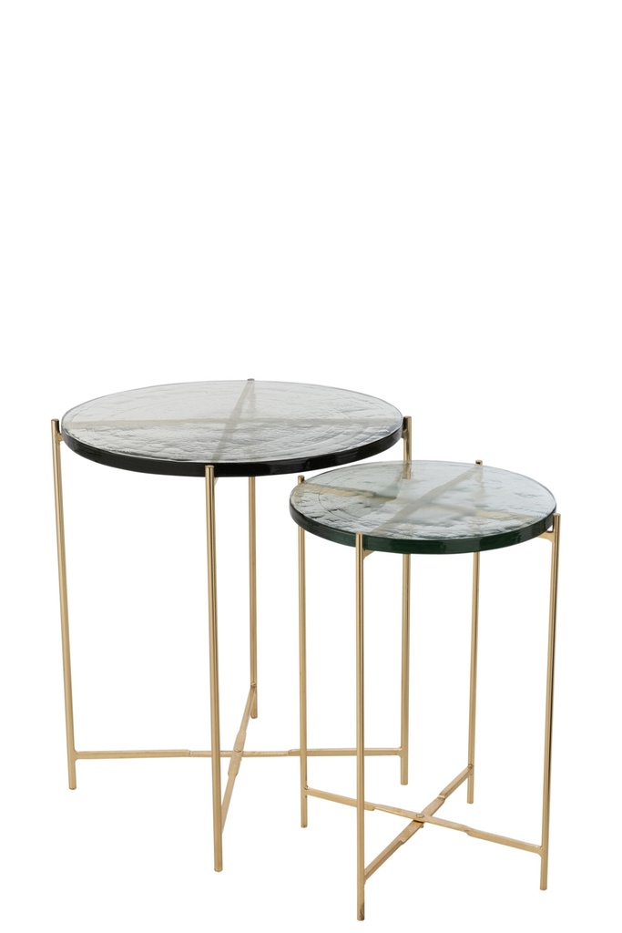 Ensemble de deux tables d'appoint Obi