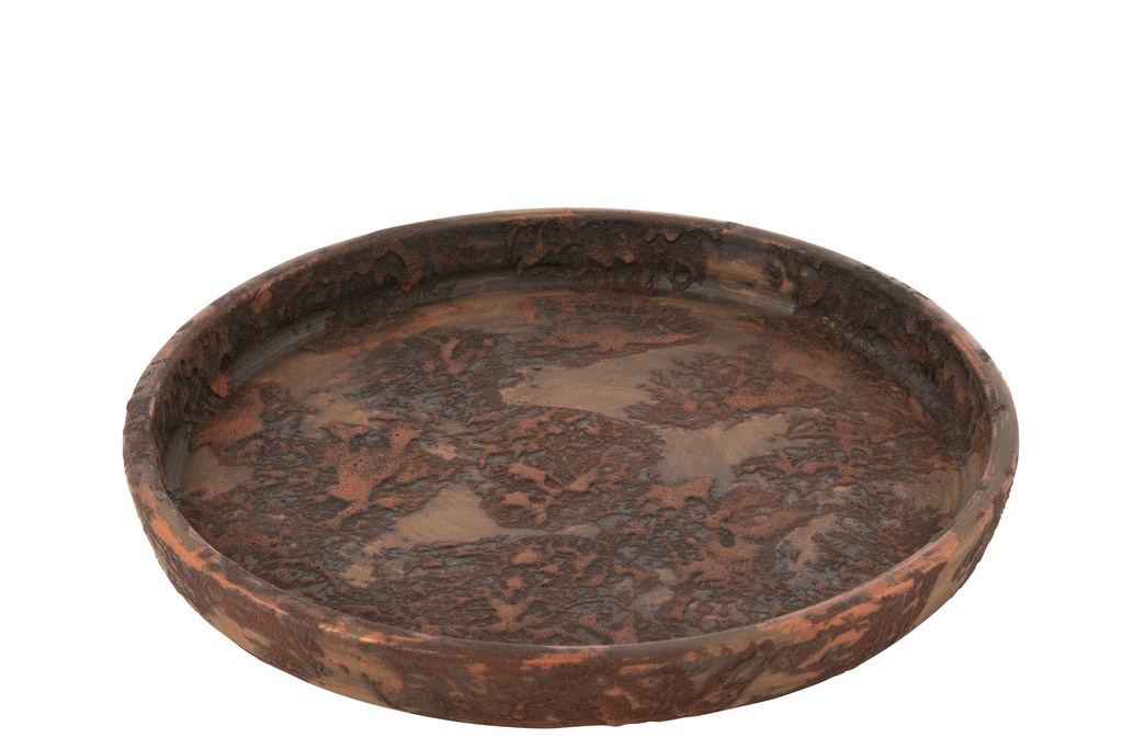 Plate Flowerpot Terra Brown/Rust