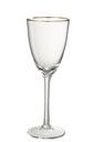 Verre à vin Vin rouge Doré