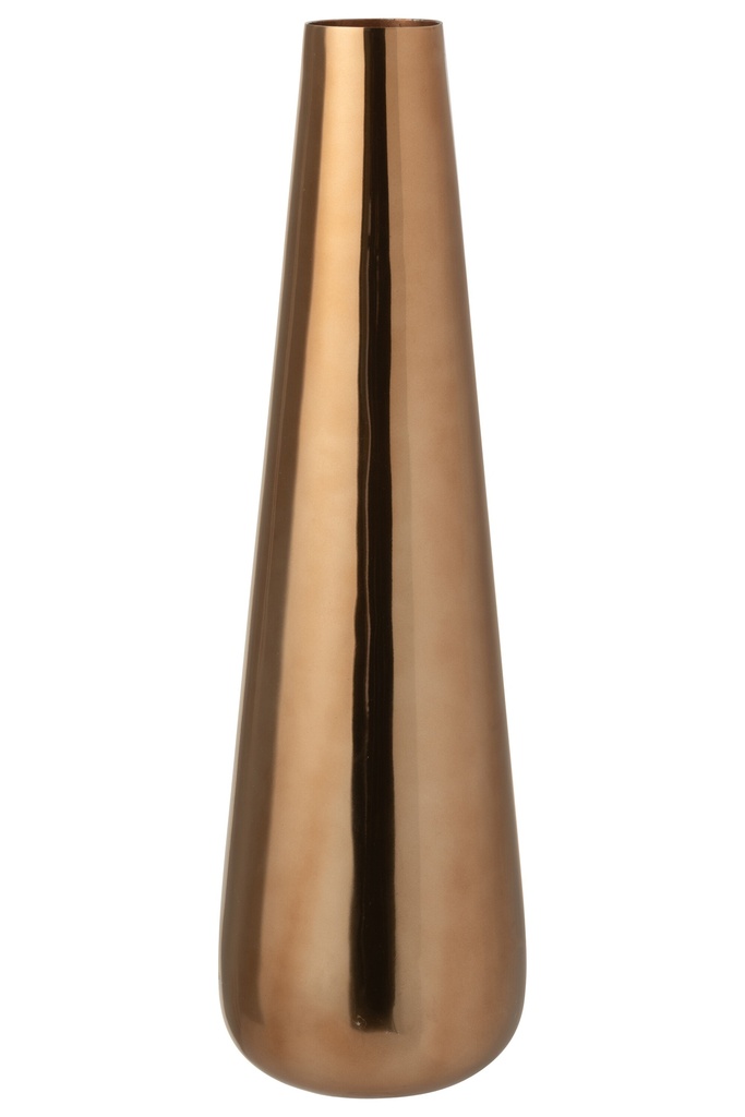 Floor Vase Aluminium Gold Colored