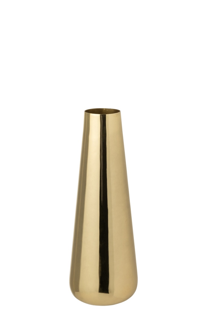 Vase de sol en aluminium or rose