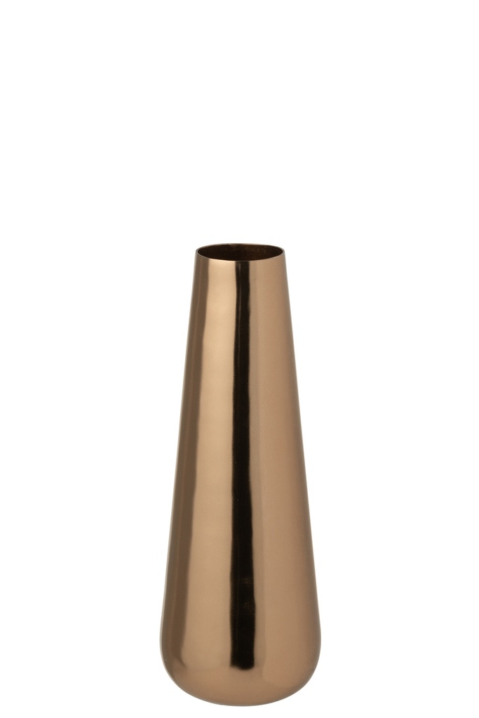 Vase de sol en aluminium doré