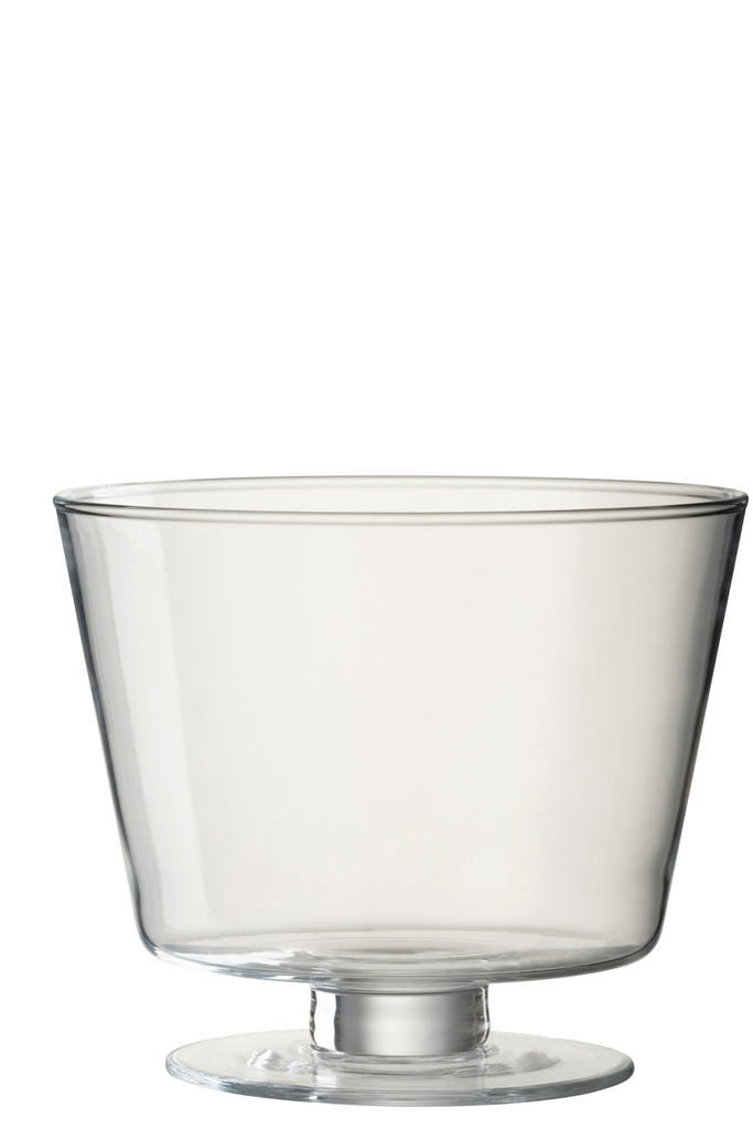 Vase Olivia en verre transparent