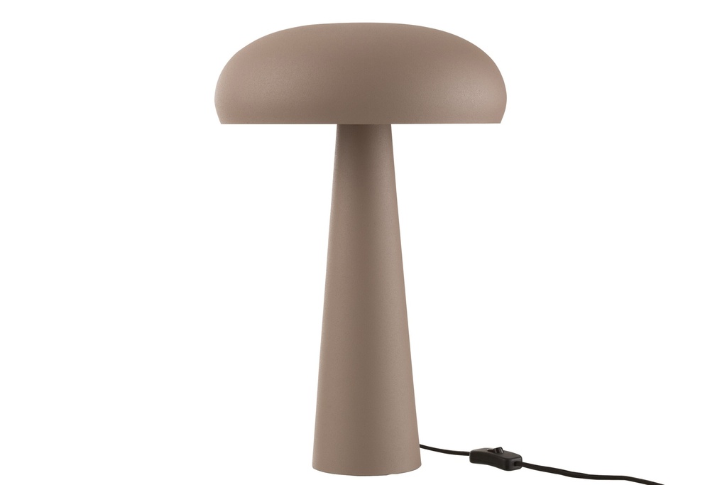 Lampe de table en fer taupe