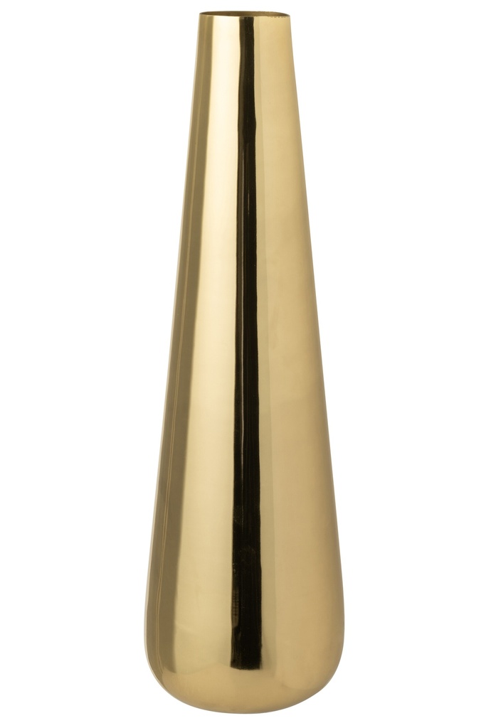 [57613] Vase de sol en aluminium or rose