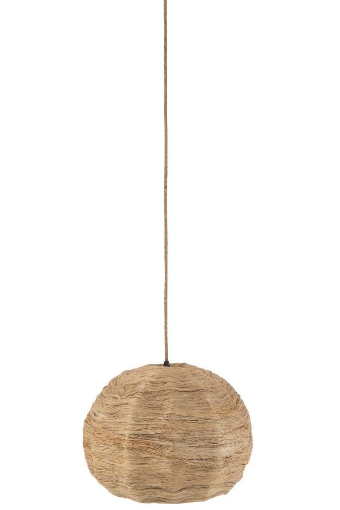 [37775] Lampe suspendue boule feuille de bananier