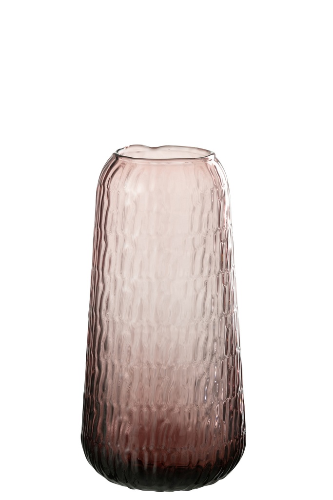 [49612] Vase Lolita en verre rose grand format