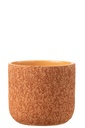 Pot de fleurs en céramique brute terre cuite XL