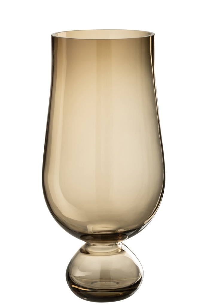 Vase Gobelet Haut Verre Gris