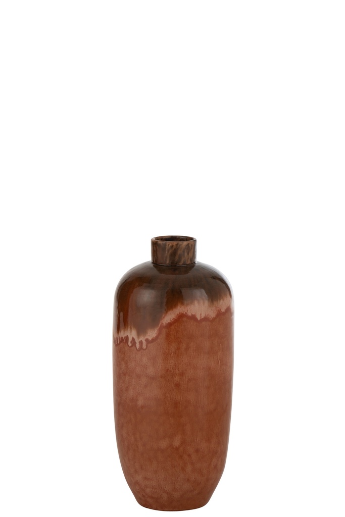 Vase Aline Ceramic Rust Brown