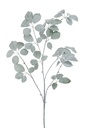 Branch Schefflera Flocked Plastic Green