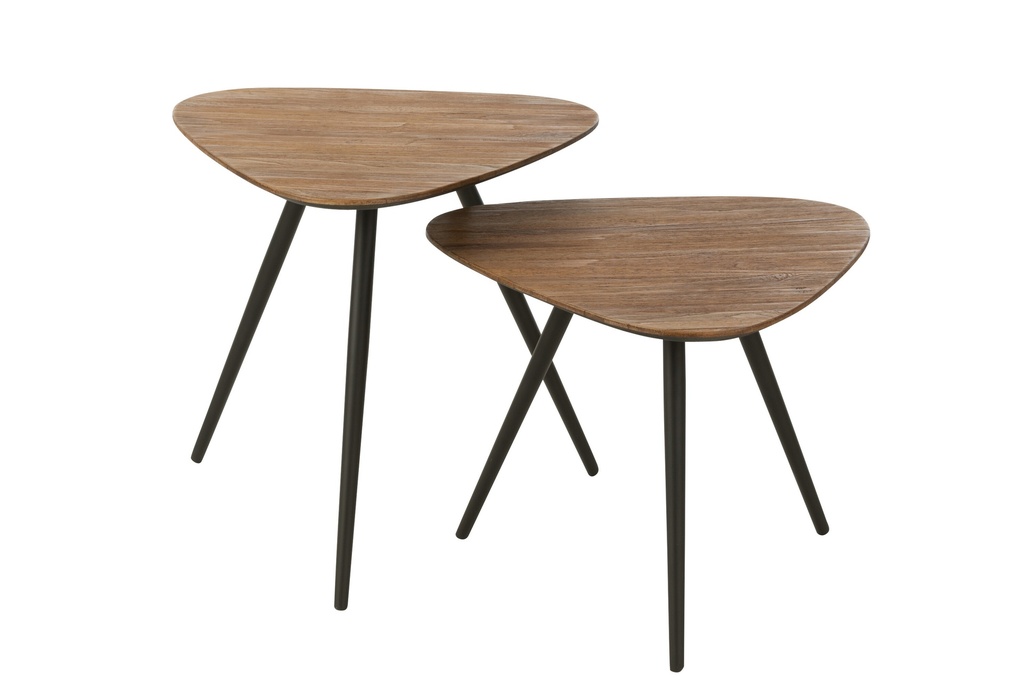 [40794] Set Of 2 Tables Triangle Recycle