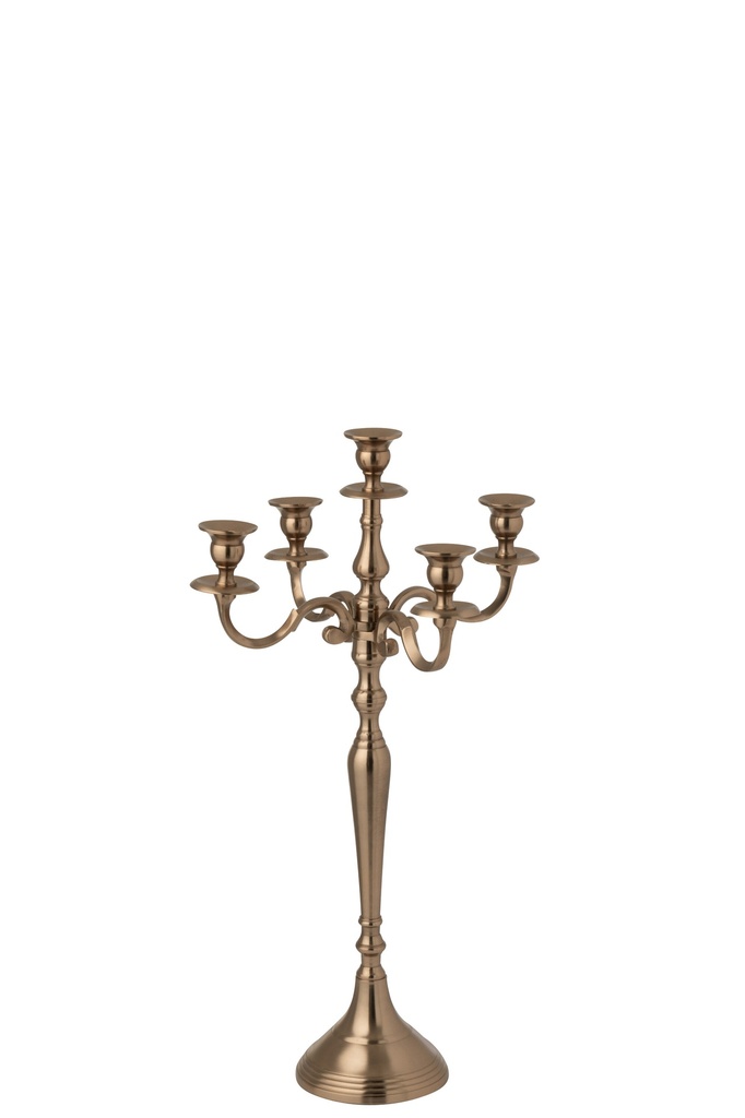 [57632] Candle Holder Aluminium Rose Gold