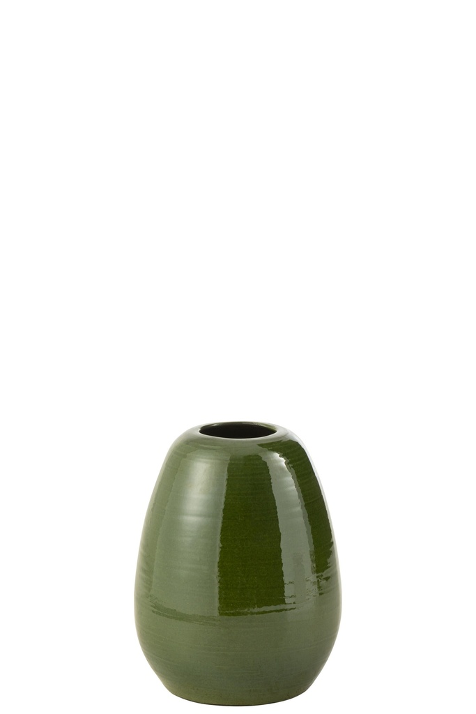[48355] Vase Lola Porcelain Green Small