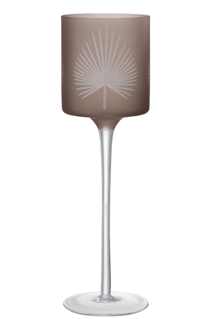 [21822] Tealight Holder On Foot Palm