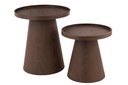 Ensemble de 2 tables d'appoint rondes