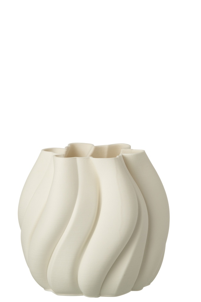 Vase en porcelaine irrégulière imprimé en 3D