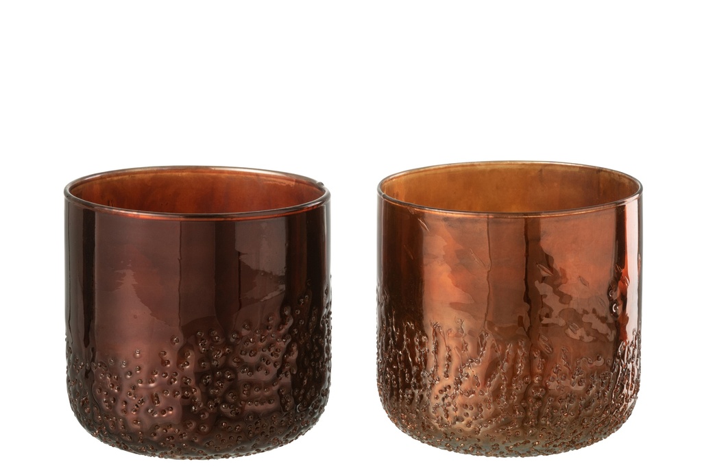 Miroir Hurricane Cuivre/Verre Rouge Moyen