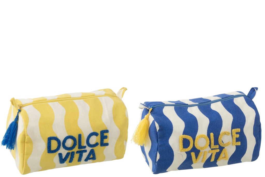Trousse de toilette Dolce Vita en coton