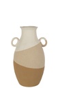 Vase Ear Ceramic Beige/Light Brown