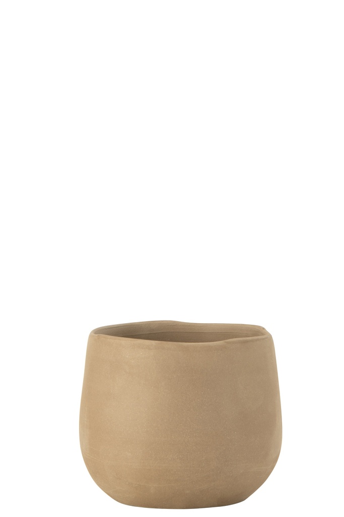 Flower Pot Regular Ceramic Beige