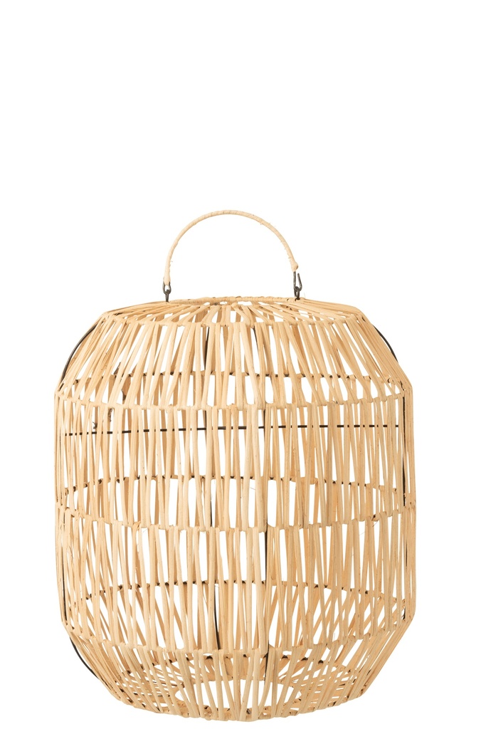 Lamp Shade Cylinder Rattan Natural