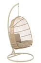 Hanging Chair Egga Steel/Rope Beige