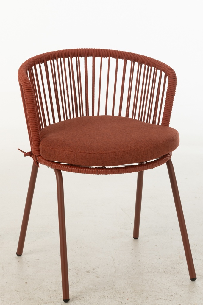 Chair Toa Steel/Rope Red
