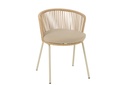 Chair Toa Steel/Rope Beige
