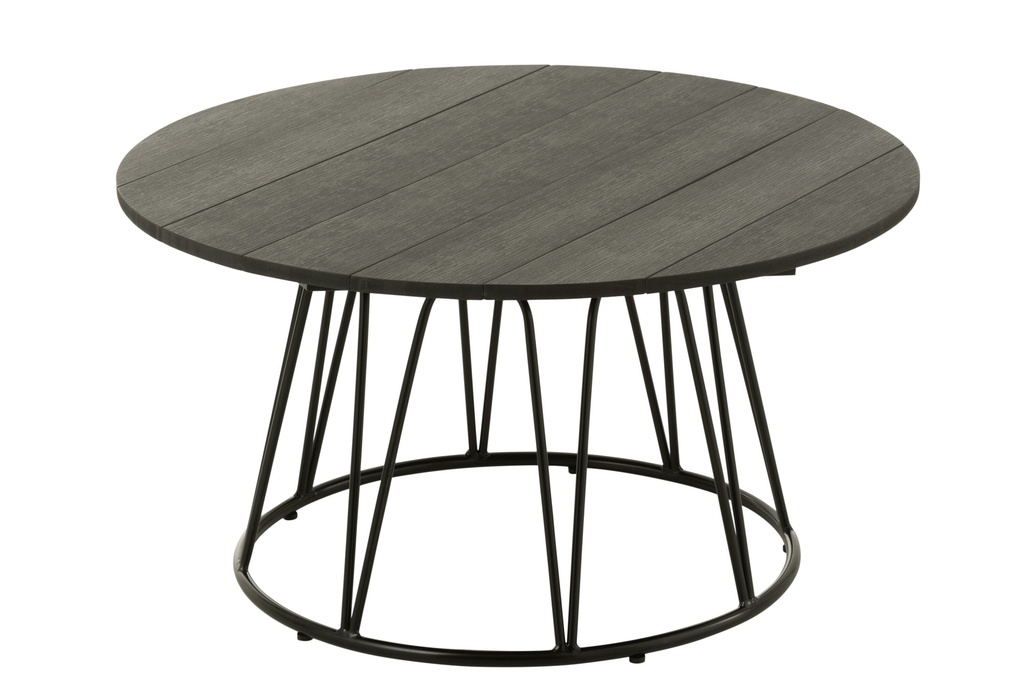 Table Zoa Steel/Polyethylene Black