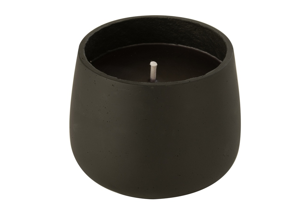 Outdoor Candle Cement Black Large