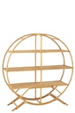Rack 3 Shelves Rattan Natural