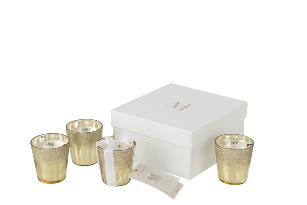 [16126] Box 4 Scented Candle M-Chic