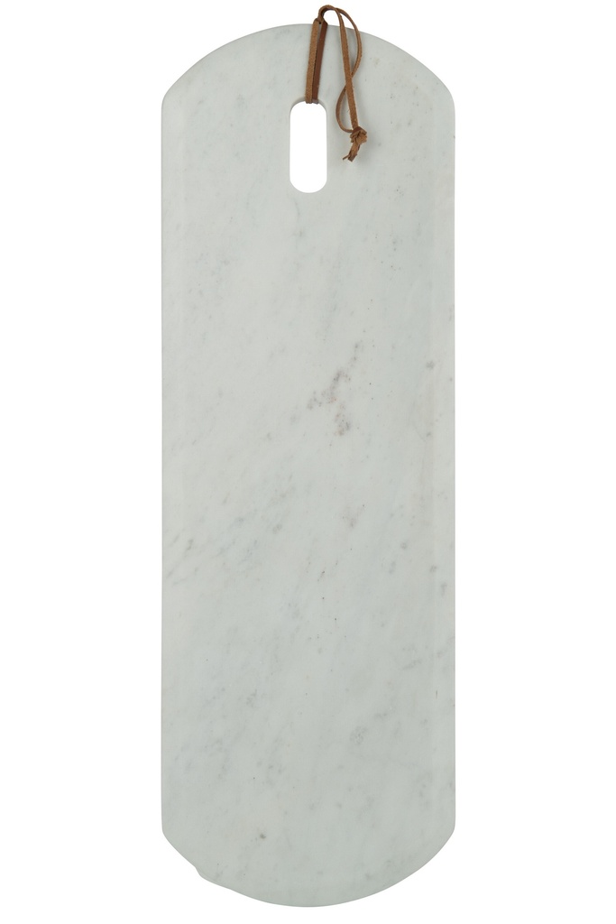 Plank Rectangle Marble White Large