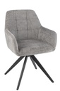 Chair Louna Iron/Acrylic Grey