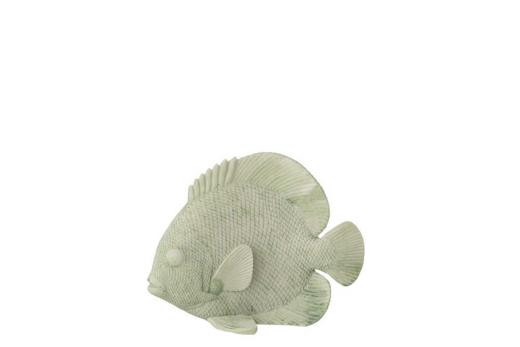 Fish Polyresin Mint Green Small