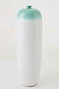 Floor Vase Ceramic Mint Green/White