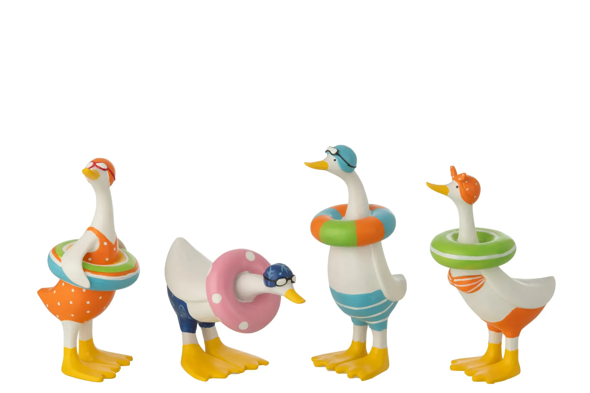 Duck Polyresin Multicolored Medium Assortment
