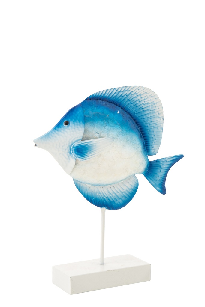 [60769] Fish On Base Iron Blue/White