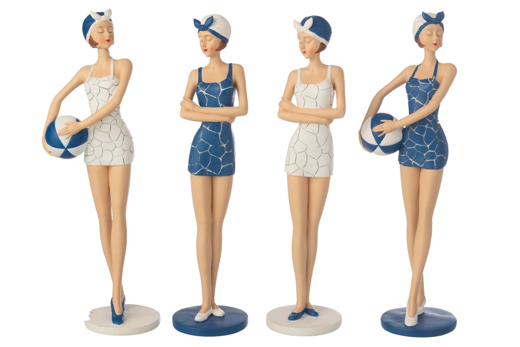 [60592] Women Swimsuit + Balloon Polyresin