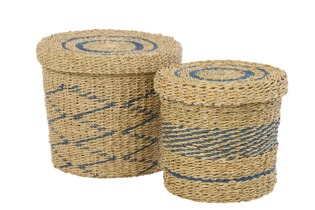 Set Of 2 Basket + Lid