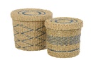 Set Of 2 Basket + Lid