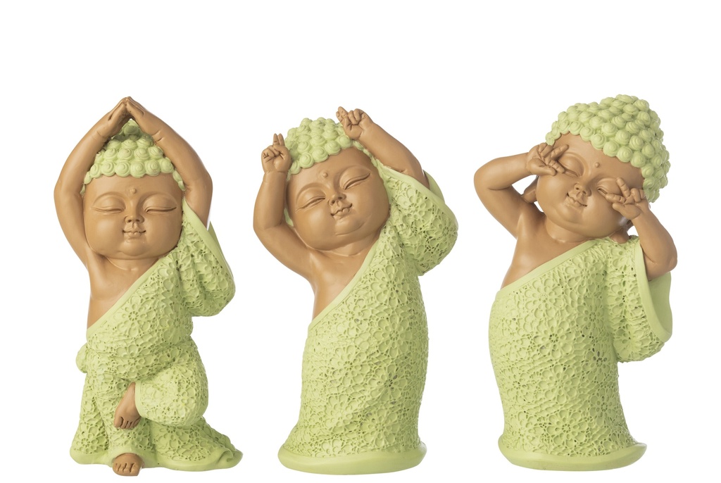 Monk Funny Polyresin Mint Green