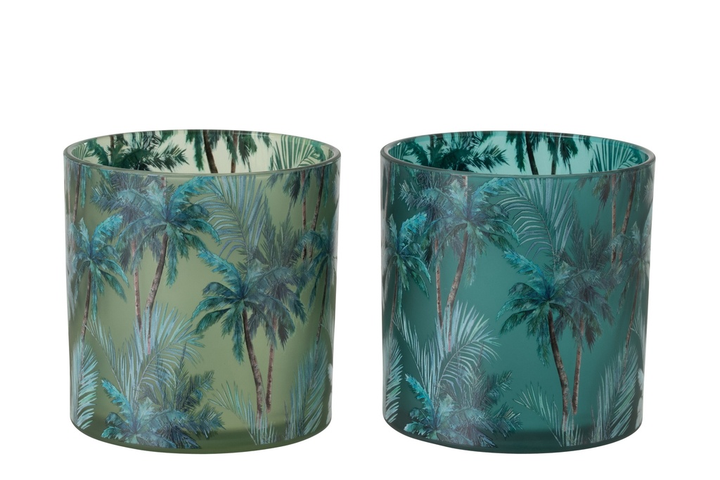 [63647] Hurricane Tropical Glass Multicolored Large