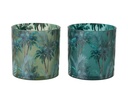 Hurricane Tropical Glass Multicolored Large