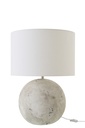 Table Lamp Ball Ceramic Grey