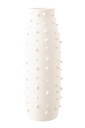 Vase Ruby Dots Stoneware White