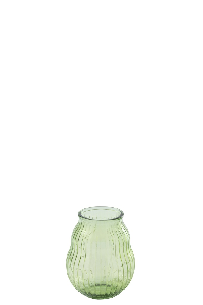 Hurricane Round Striped Glass Light