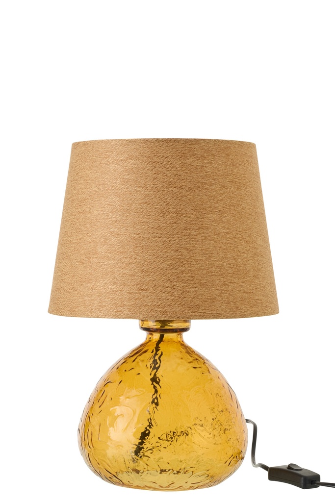 Table Lamp Ball Glass Ocher